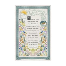 Cotton Tea Towel Ulster Weavers Irish Blessing 100% Cotton Green