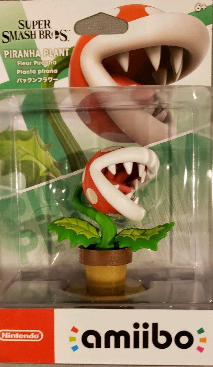 Nintendo Piranha Plant Amiibo Super Smash ship in box