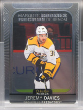 2021-22 O-Pee-Chee OPC Platinum Base Marquee Rookies #252 Jeremy Davies