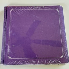 Creative Memories 12x12 Strap Hinge Scrapbook Album Old Style Purple NOS