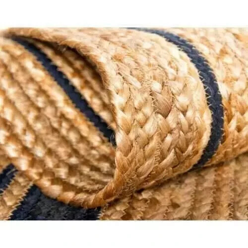 Handmade Jute Area Rug, Jute Classic Quality Natural Home Decor Braided - Picture 4 of 4