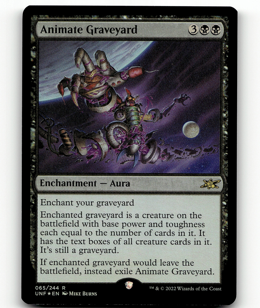 MTG Unfinity Animate Graveyard 65 Foil Rare