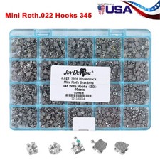 50 Sets Dental Orthodontic Brackets Braces MIM Mini Roth.022" Hook 3 4 5 AZDENT