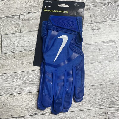 Nike Alpha Huarache Elite Baseball Batting Gloves Men’s XL CV0696-468 Royal  Blue