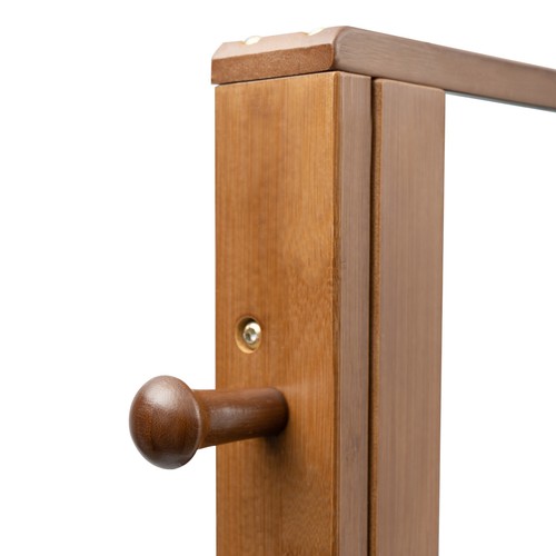 169cm Bamboo Hall Tree Storage Stand W/ Mirror Entry Bench Coat Rack Brown USA - Picture 12 of 18
