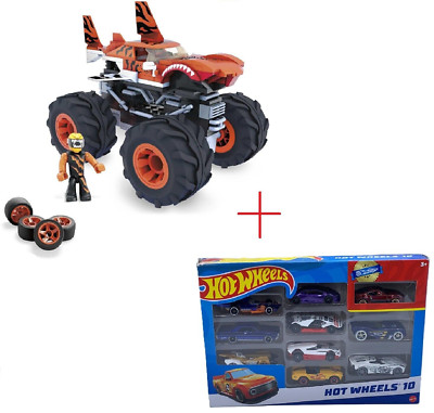 PROMO Hot Wheels Monster Trucks Bausätze + Hot Wheels 10 Rennwagen