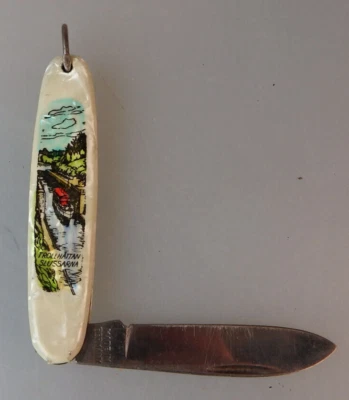Altes Taschenmesser Ansicht "Trollhättan Slussarna" Schweden (94366) - Bild 1 von 4