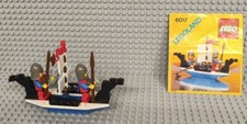 Lego 6017 King's Oarsmen Ritter Castle Boot  von 1987 Komplett mit Anleitung 