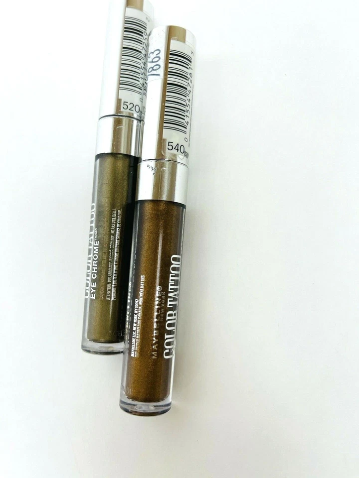 Maybelline New York Color Tatuaje Ojo Cromo ~ Lote de 2 Surtidos ~ Nuevo Sellado  Foto 3 de 4