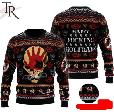 Five Finger Death Punch Happy Fcking Holidays Ugly Sweater
