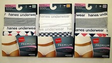 HANES Women's ASSORTED Boyfriend Cotton Stretch Hipsters P241AS Sz 5-7 2-Pk