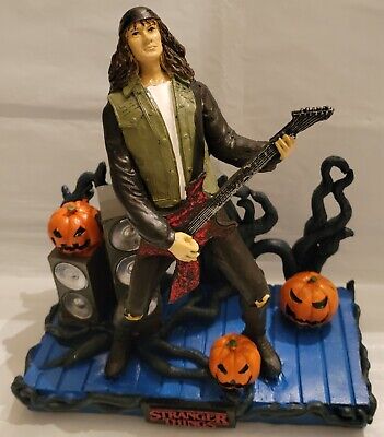 Stranger Things Eddie Playing Guitar NETFLIX Diaroma Halloween Theme 8”  Rare NEW