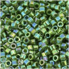 DB1575 Miyuki Delica Seed Beads Size 11/0 Opaque Avocado AB 7 Gram Tube