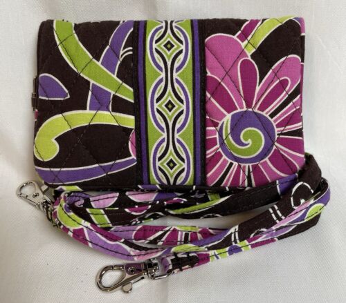 Vera Bradley All In One Crossbody Wristlet Wallet Multi Quilted Floral Small