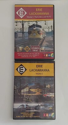 Erie Lackawanna Volume 1 The E the L and the EL & Vol. 2 DVDs Steam Diesel Train