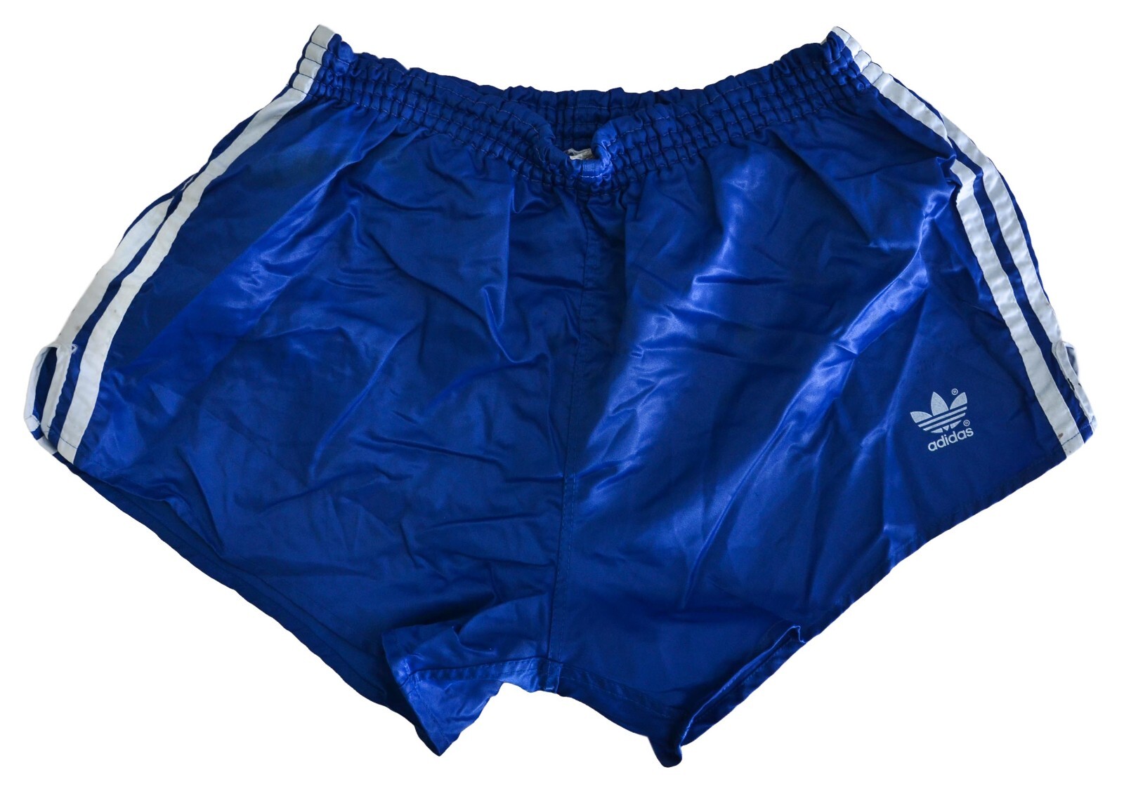 ADIDAS VINTAGE 1980`S BLUE FOOTBALL SHORTS JERSEY SIZE L ADULT WEST GERMANY