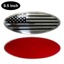 9.5inch For 2015-2021 Ford F-150 FRONT GRILL Tailgate US Flag Oval Emblem Badge