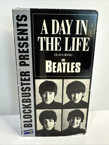 Beatles Blockbuster Presents A Day In The Life VHS Tape Blockbuster Video Rental