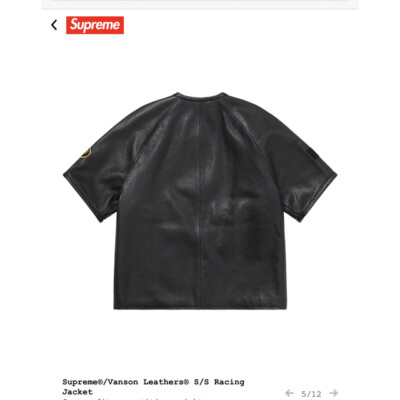 ジャケット・アウター Supreme Vanson S/S Racing Jacket M Supreme Vanson Leathers S S Racing Jacket (SS23) - $698