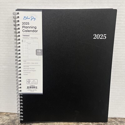 2025 Blue Sky Weekly/Monthly Planning Calendar, Enterprise, Jan-Dec, 111288-25