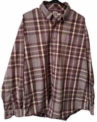 Cinch Multi Color Western Plaid Cowboy Button Down Long Sleeve Shirt Size Large