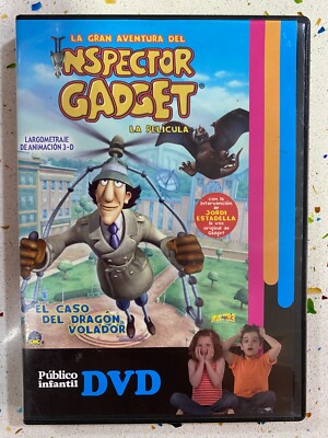 LA GRAN AVENTURA DEL INSPECTOR GADGET PELICULA  DVD EL CASO DEL DRAGON VOLADOR