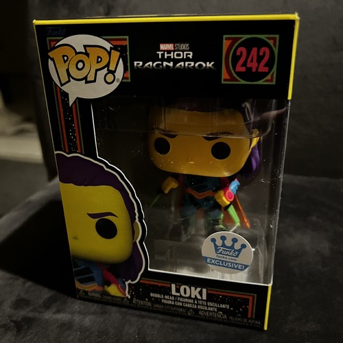Funko Pop Marvel - Loki #242 - Thor Ragnarok Blacklight Funko Shop Exclusive