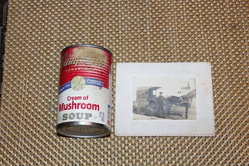 Antique Photograph Delivery Man Horse Delivery Truck Grocery Wagon Bound Brook - Picture 5 of 8