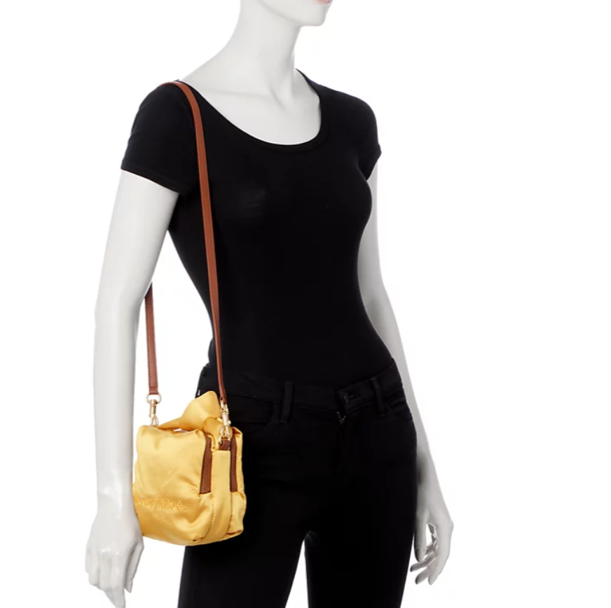 See by Chloe Tilly Small Satin Crossbody Camera Shoulder Bag Purse
