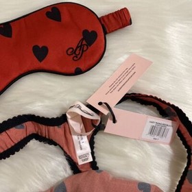 Agent Provocateur Hart Red Silk Set NWT