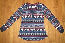 NWT Girl's Lanz 2 Piece Navy Print Pajama Set Assorted Sizes