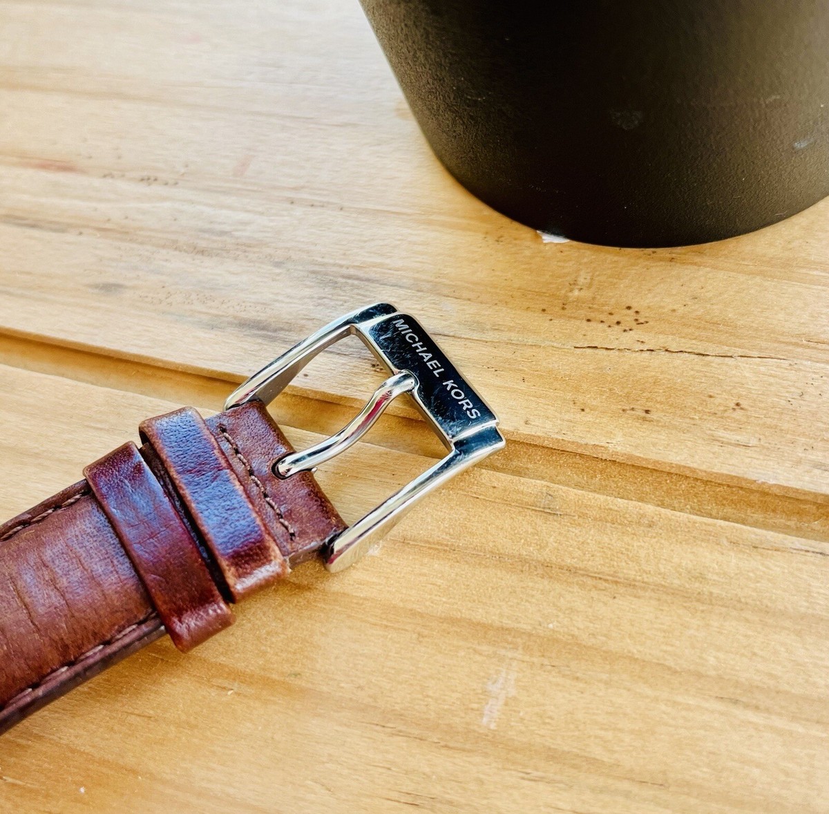 EUC MICHAEL KORS brown leather watch Michael Kors Men main image 3