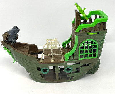 Jakks Pacific SpongeBob SquarePants Flying Dutchman Ghost Ship Glows INCOMPLETE