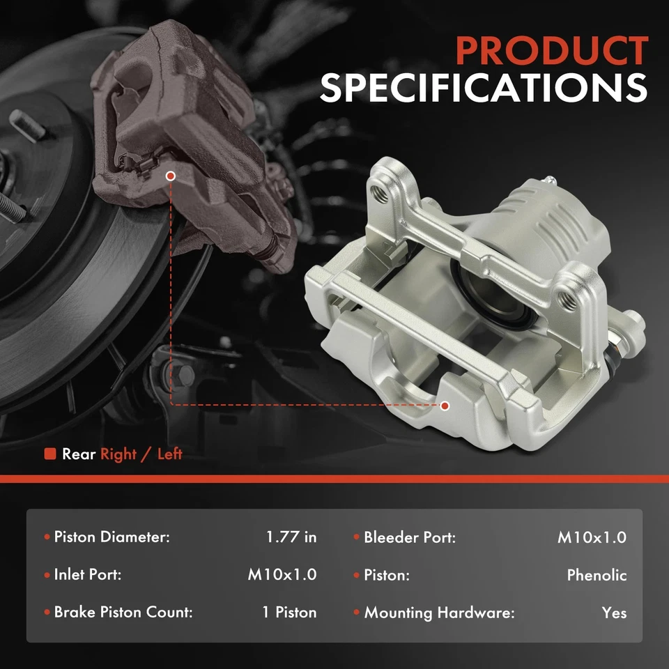 2x Pinza de freno lateral trasera con soporte para Chevy Corvette 1997-2013 Cadillac XLR Foto 2 de 4