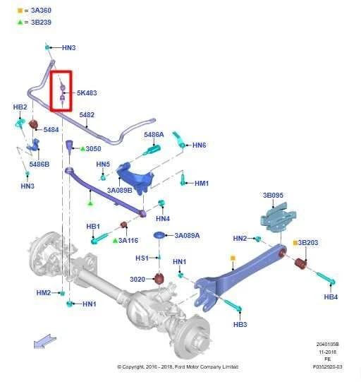 2011-25 Ford F350 Super Duty Front Stabilizer Bar Links Right and Left Side Set - Image 2 of 4