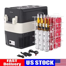 52 QTCar Refrigerator Freezer,12V Portable Electric Cooler for Camping, Travel