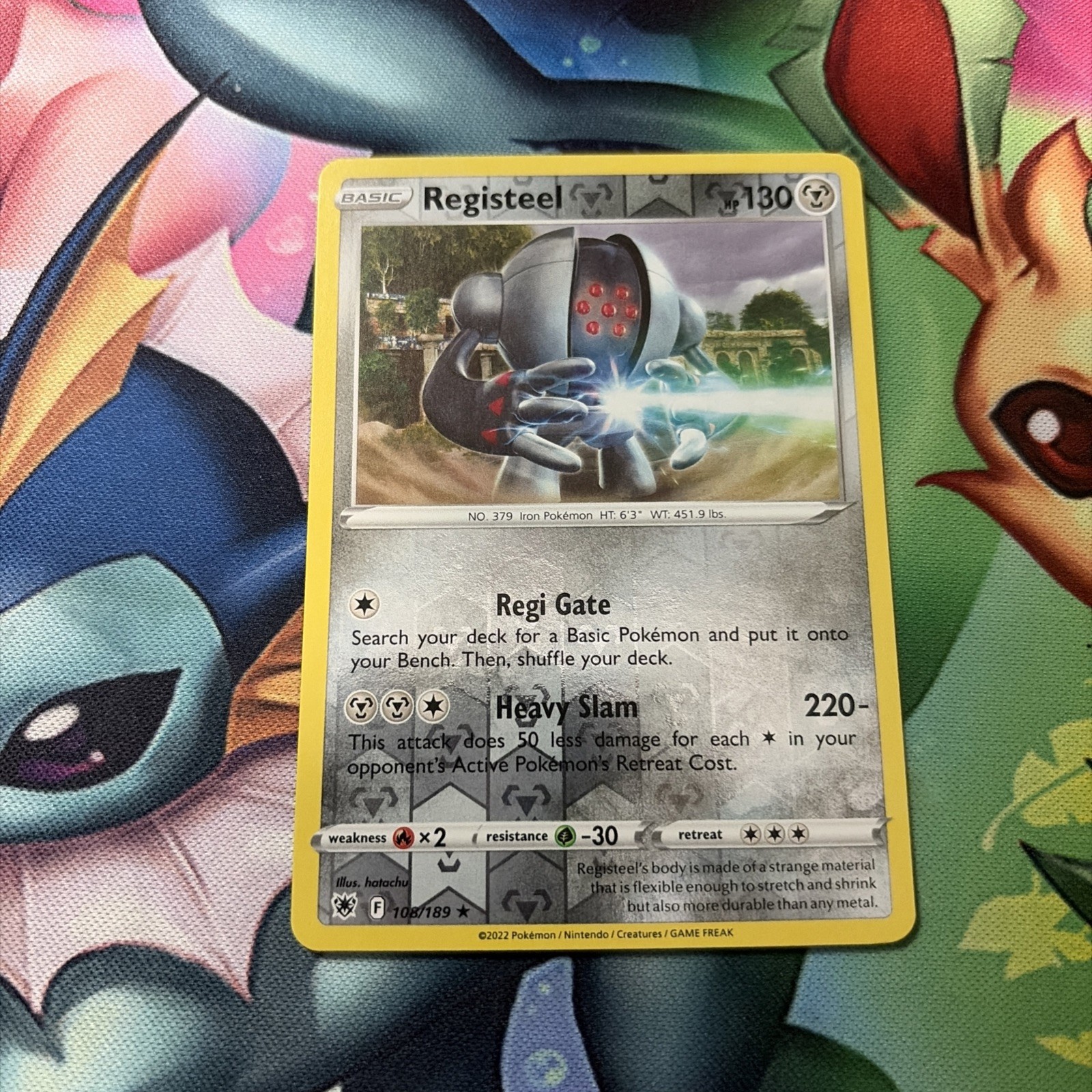 Registeel Reverse Holo Rare SWSH10: Astral Radiance 108/189 NM