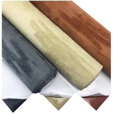 Self Adhesive Faux Suede Fabric Wrap Film Sticker Stretch for Car Interior Decor