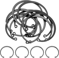 "Quarkzman 10Stk 2-5/32\" 55Mm Innen-Sicherungsring Sprengring Schwarz"