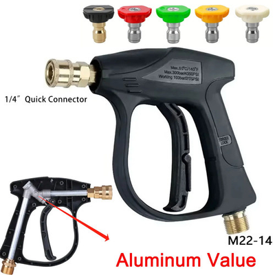 #ad Pressure Washer Gun Car Washing Gun With 5pcs Soap Spray Nozzles 0.55 in M22 $30.99
