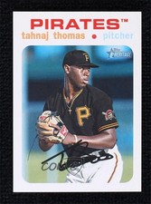 2020 Topps Heritage Minor League Edition White 37/50 Tahnaj Thomas #35 y5m