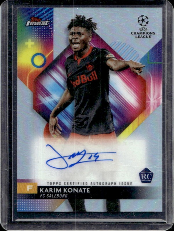 2023-24 Topps Finest UEFA Karim Konate Auto Autograph RC Rookie #A-KK Salzburg