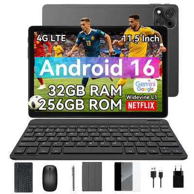 ExcitPower T12 Pro Android 16 Tablet 11,5'' 2,8K 32GB+256GB 4G LTE Widevine L1