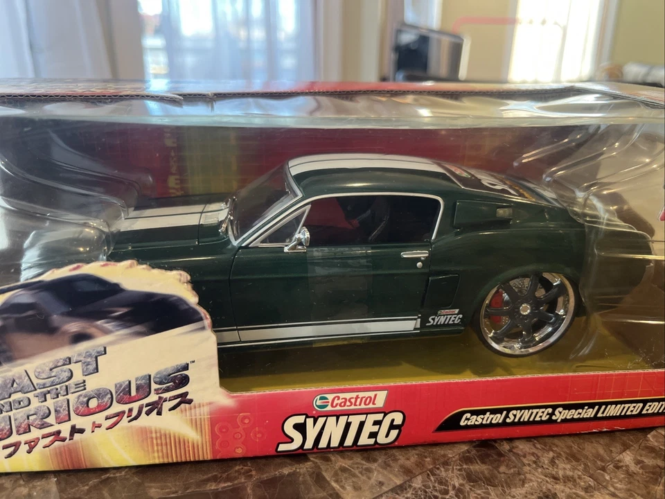Fast and Furious 1967 Ford Mustang 1:18 Diecast Castrol Syntec Ltd Edition RARE - Image 2 of 4