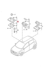 Luz interior y de lectura genuina VW con retardo de apagado 6Q0947105H71N