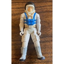 Vintage 1984 Robotix Commander X Astronaut Pilot Action Figure Space Age Atomic