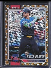 2026 Topps Series 1 Bryce Harper #250 Spring Training Gold Rainbow Foil /50