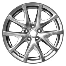 For Mazda Rx-8 08-11 Alloy Factory Wheel 5 V-spoke Silver Metallic Full Face