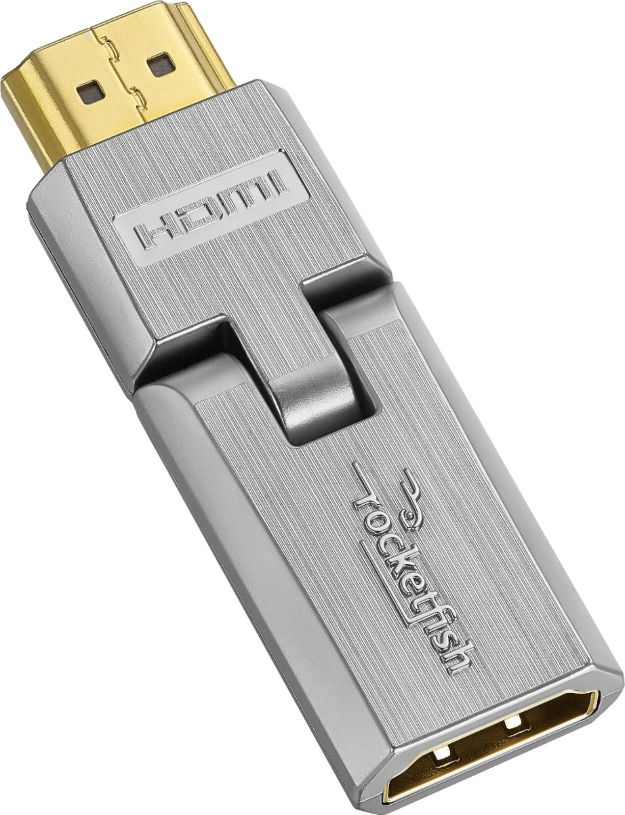 Универсальный поворотный адаптер Rocketfish-HDMI - серебристый