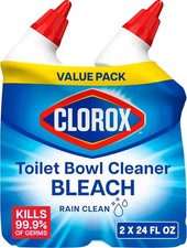 Clorox Toilet Bowl Cleaner w/Bleach Rain Clean 24 fl oz 2 Pack